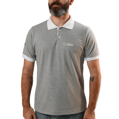 Camiseta Polo Masculina Cor: Branco; Unidade: Tanques