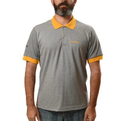 Camiseta Polo Masculina Cor: Amarela; Unidade; Construção