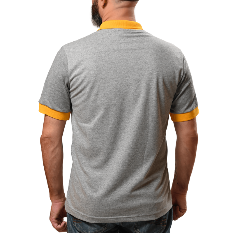 Camiseta Polo Masculina Cor: Amarela; Unidade; Construção