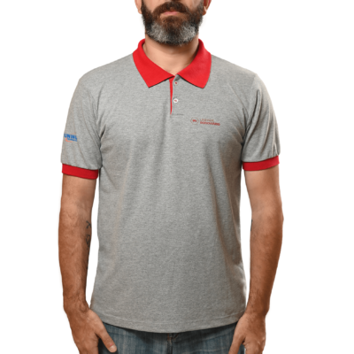 Camiseta Polo Masculina Cor: Vermelho; Unidade: Rodoviario