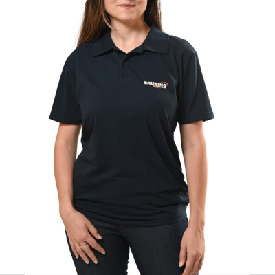 Camiseta Baby Look Polo Azul Marinho