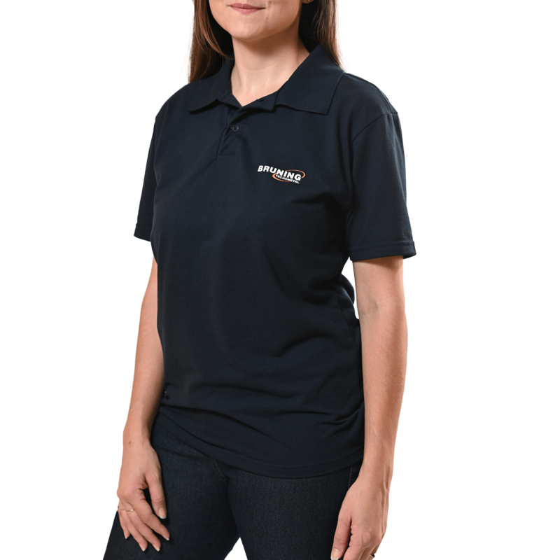 Camiseta Baby Look Polo Azul Marinho