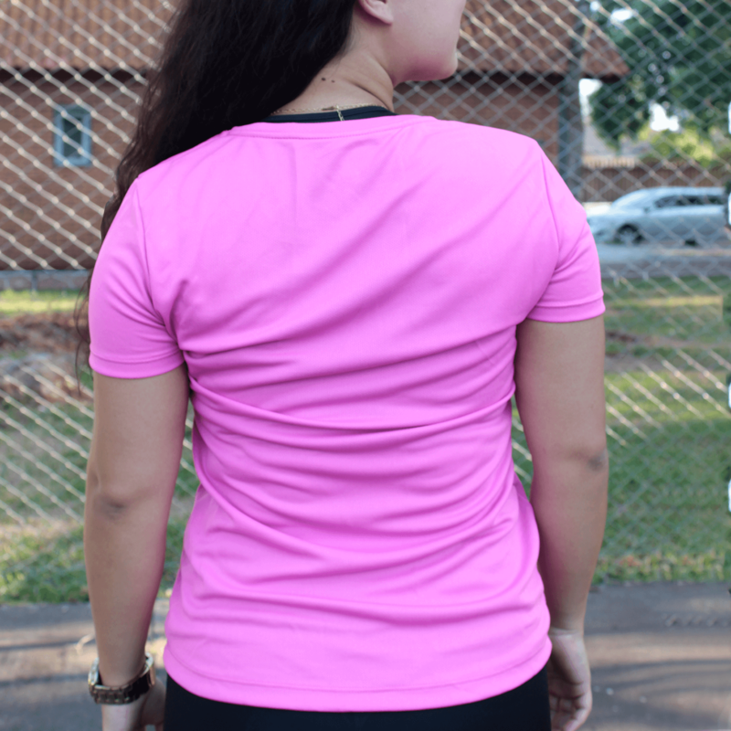 Baby Look Basica Dry Fit Cor: Rosa