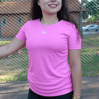 Baby Look Basica Dry Fit Cor: Rosa