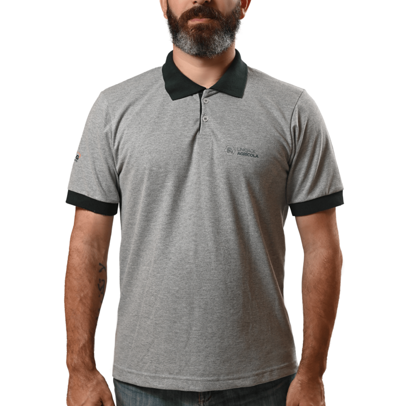 Camiseta Polo Masculina Cor: Verde; Unidade: Agrícola
