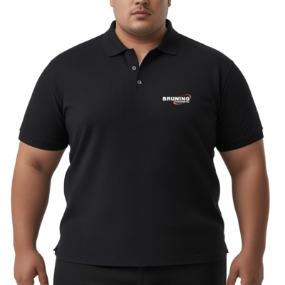 Camiseta Masculina Polo Preta Tamanho Nobre