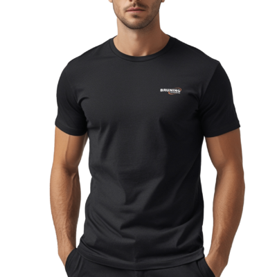 Camiseta Manga Curta Unissex Algodão Preta