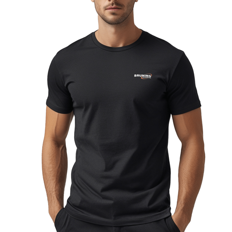 Camiseta Manga Curta Unissex Algodão Preta