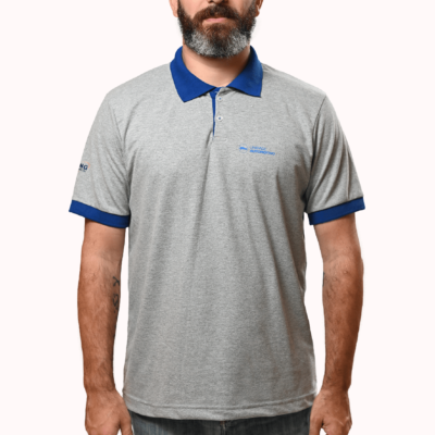 Camiseta Polo Masculina Cor: Azul Unidade: Automotivo