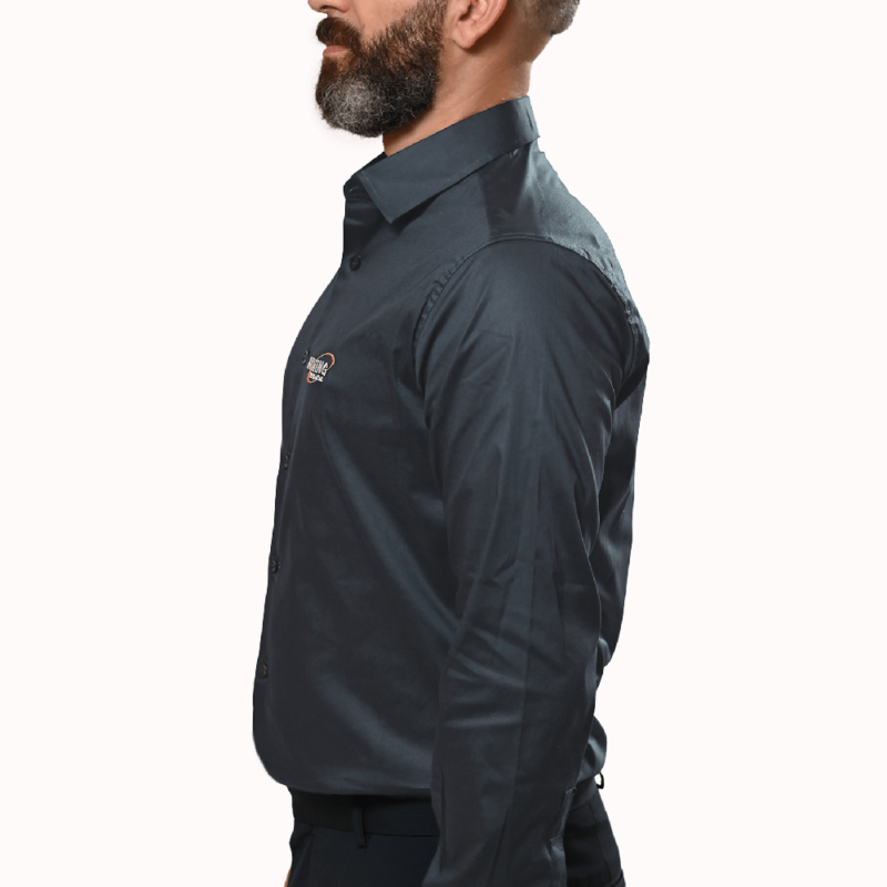 Camisa Social Masculina Grafite