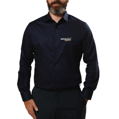 Camisa Social Masculina Azul Marinho