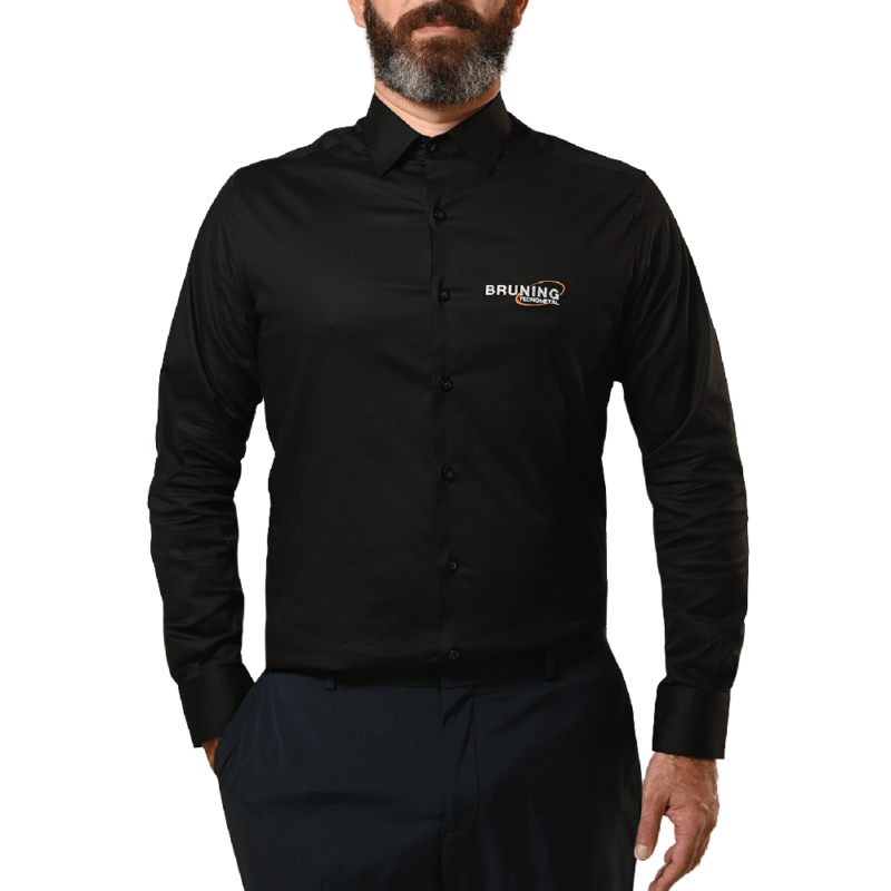 Camisa Social Masculina Preta