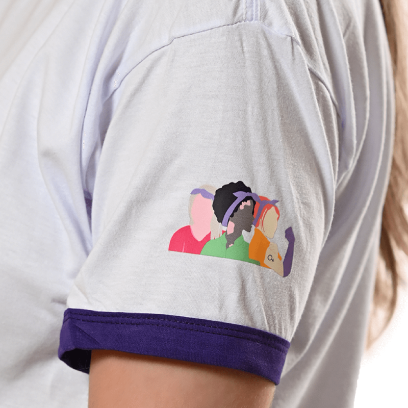 Camiseta  Baby Look Por Mulheres Branca