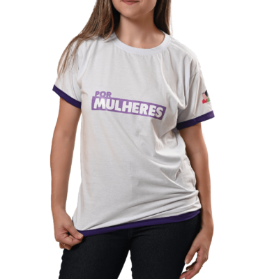 Camiseta Por Mulheres Branca